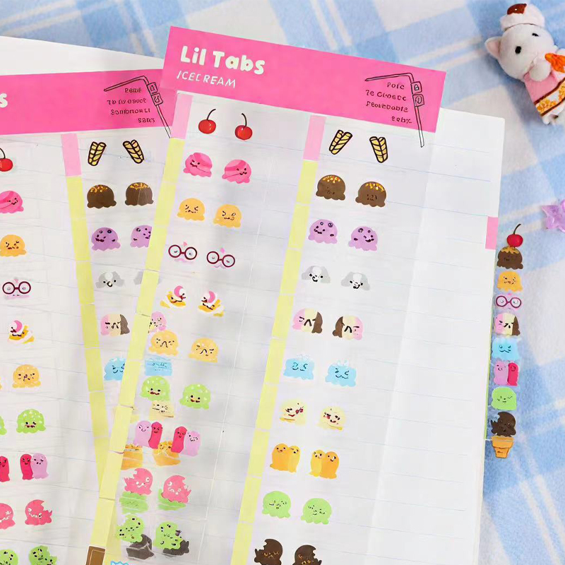 Meal Prep Notebook - 22/44 stuks schattige decoratieve index tabs