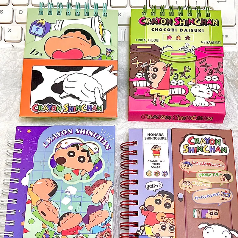 Meal Prep Notebook - Cartoon A7 Hard Shell Crayon Shin-Chan
