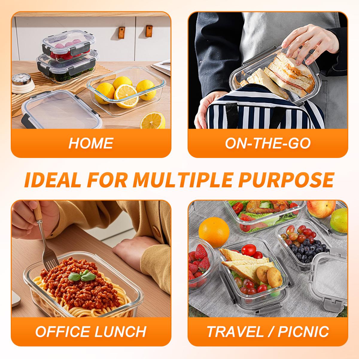 Glazen voedselbewaarcontainers - Meal Prep Weekly recensie en prijs