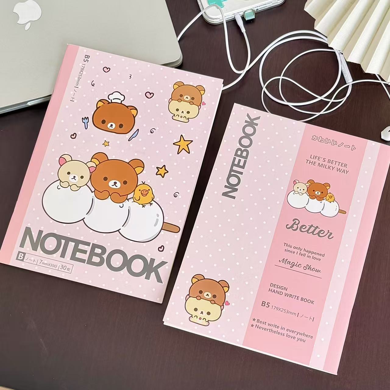 Kawaii Rilakkuma Beer Geliniee - Meal Prep Notebook recensie en prijs
