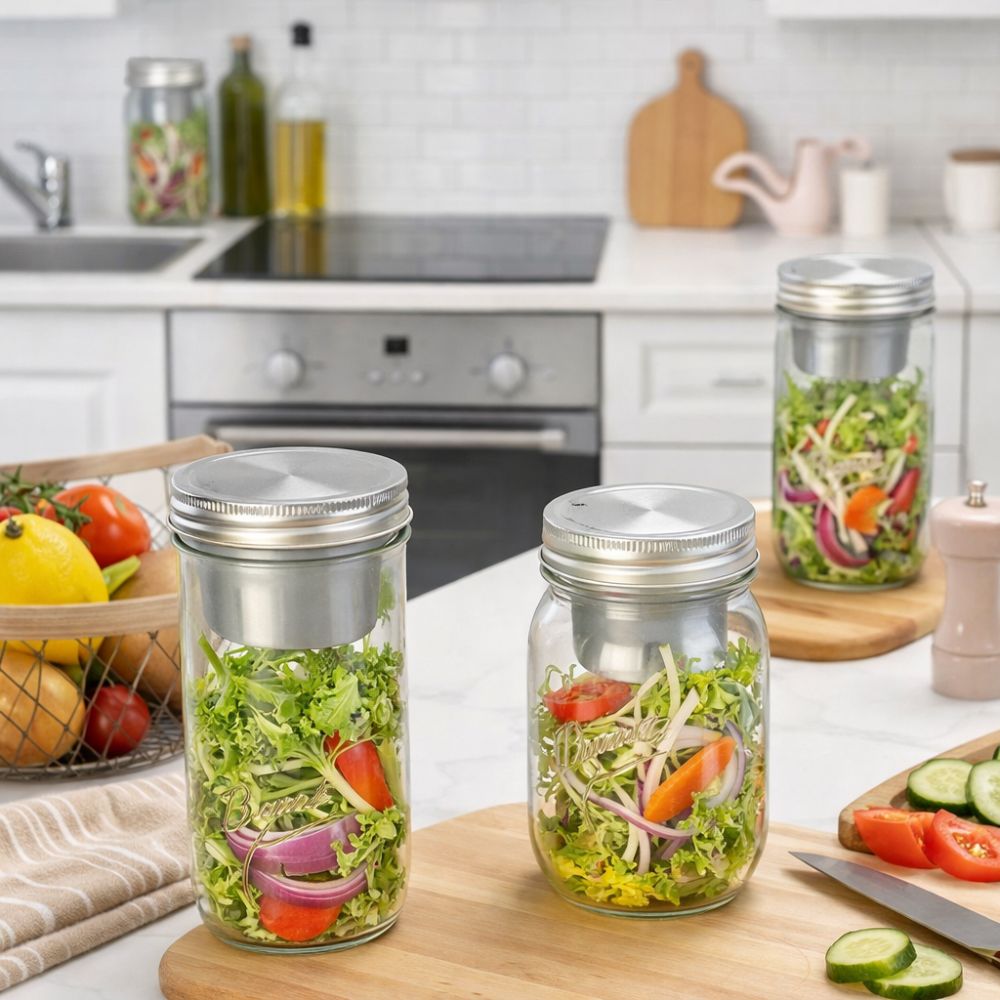 16/24 oz Salade Glazen Potten  - Meal Prep Weekly recensie en prijs