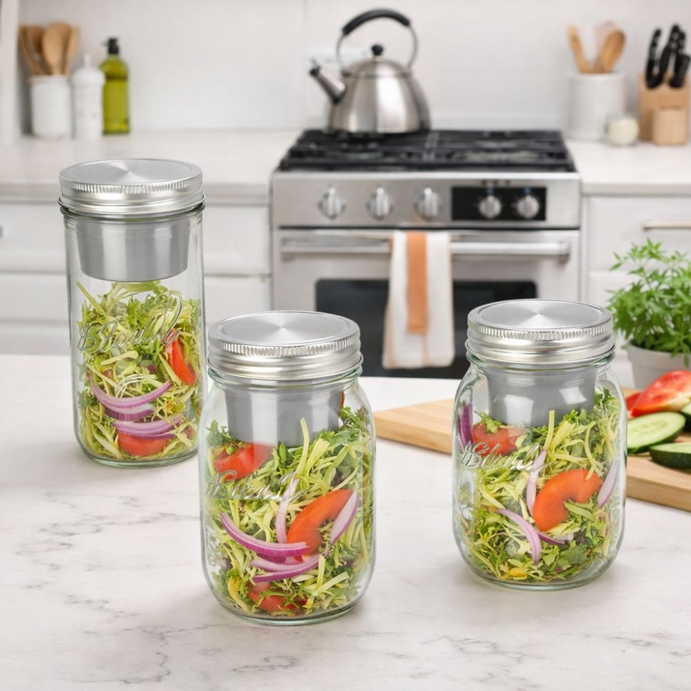 16/24 oz Salade Glazen Potten  - Meal Prep Weekly recensie en prijs
